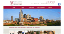 Desktop Screenshot of nashvillefamilyfootcare.com